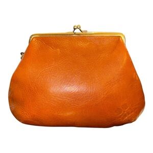Patricia Nash Florence Hand Tooled Leather Kiss Clasp Clutch/Wristlet Purse UB 1